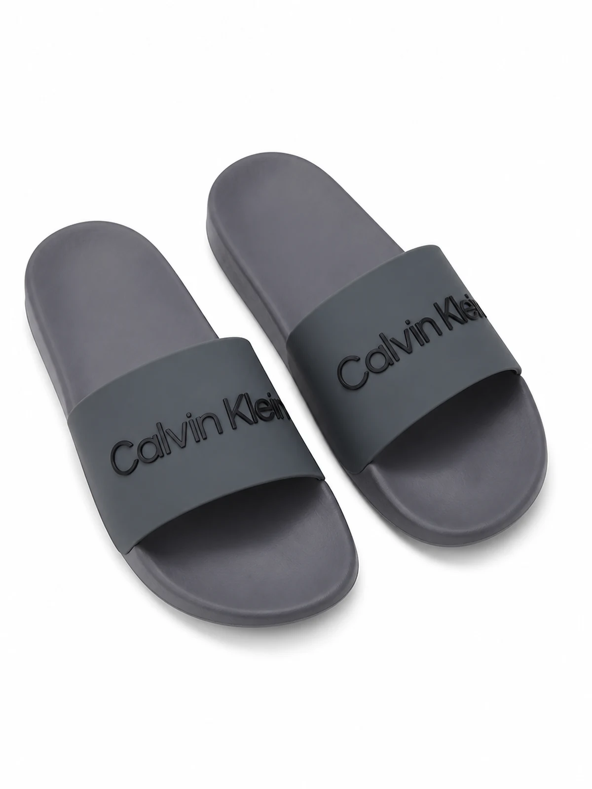 Calvin Klein Claquette Logo Ton sur Ton