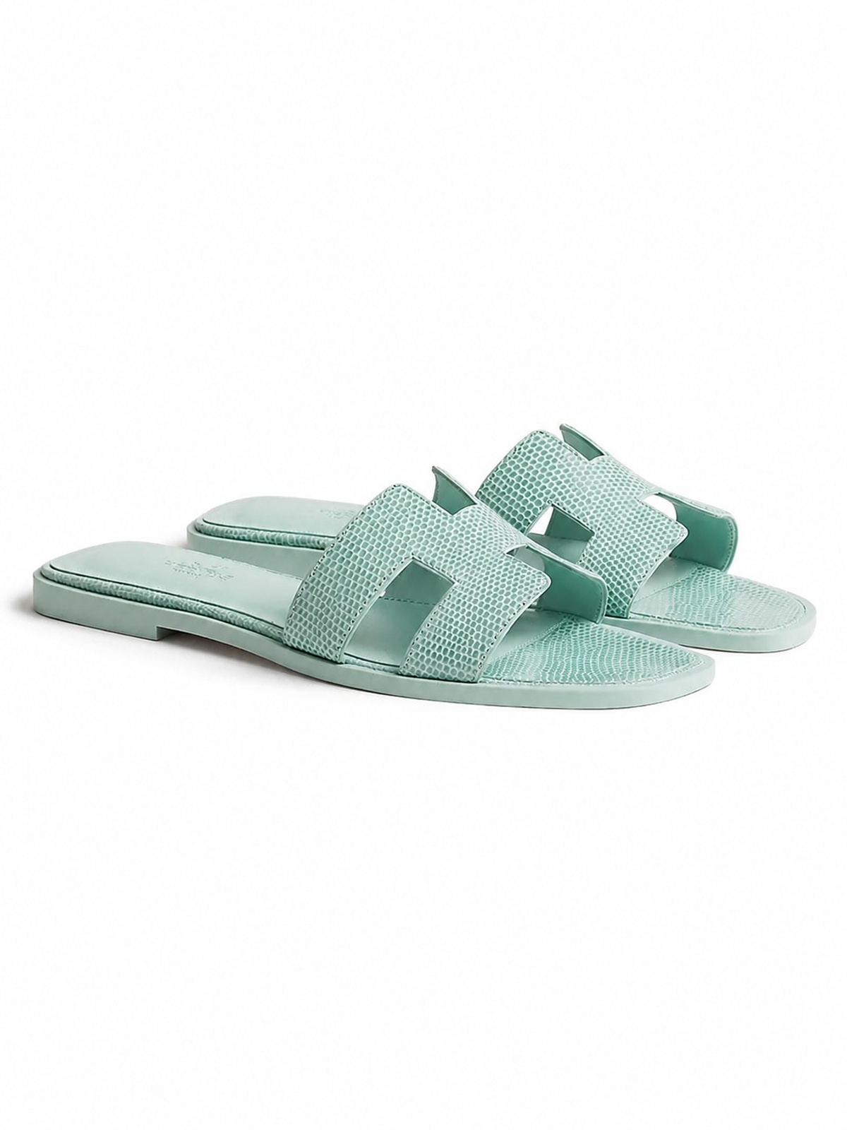 Hermès Sandale Oran Pastel & Métal