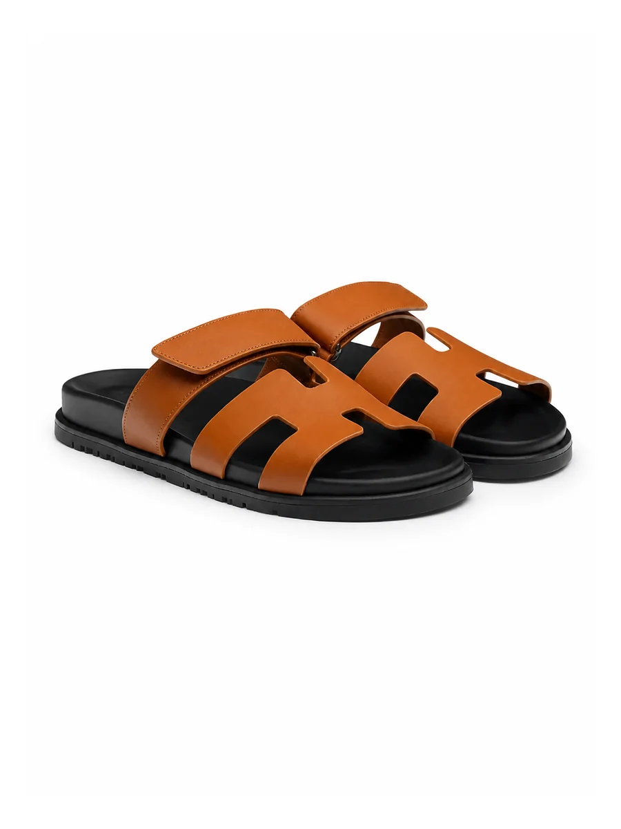 Hermès Sandale H Cuir